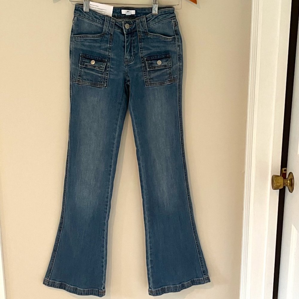 BP Bootcut NWT flap pocket medium wash size 24